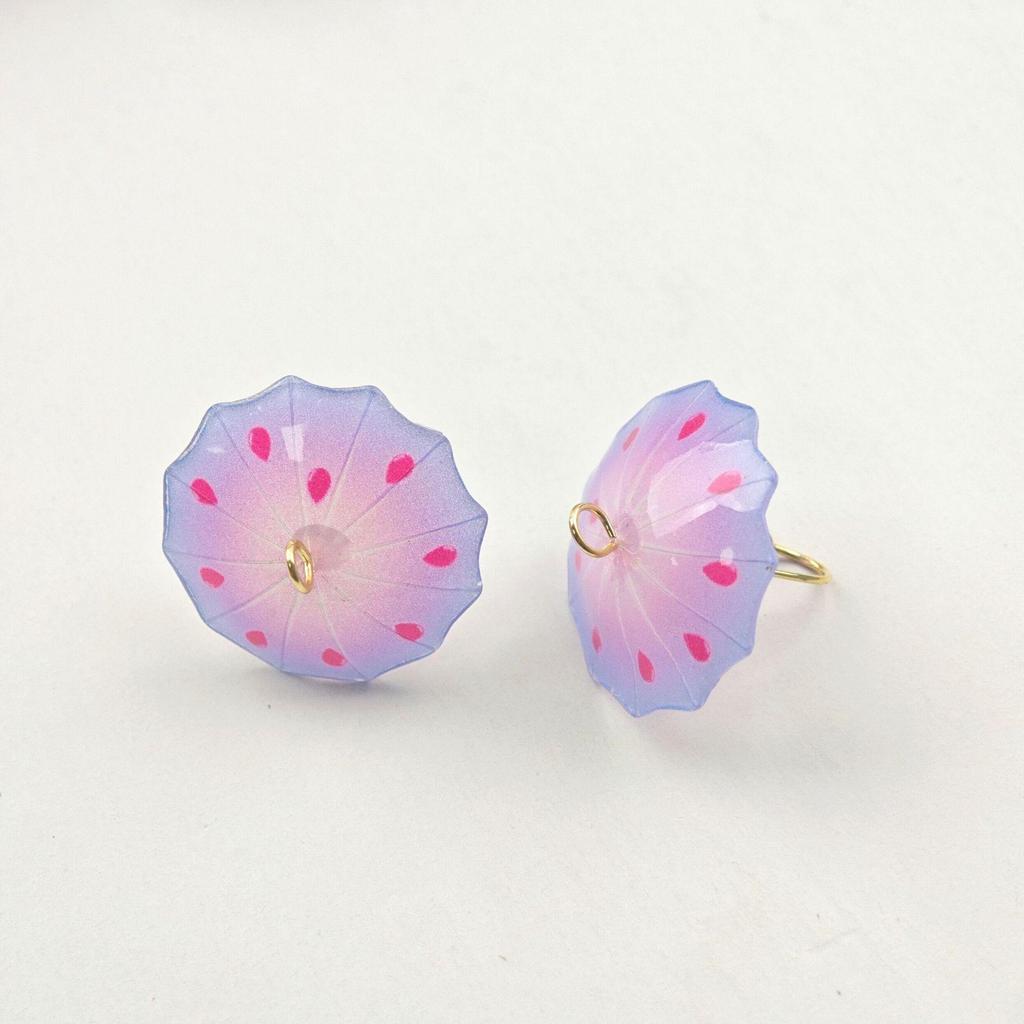 Kolorowy Mini Parasol DIY Akcesoria do Biżuterii na Kolczyki i Wsuwki do Włosów