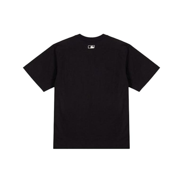 MLB New York Yankees T Shirts Unisex Black Crew Neck Moderate Straight Fit 3ATSB0233-50BKS