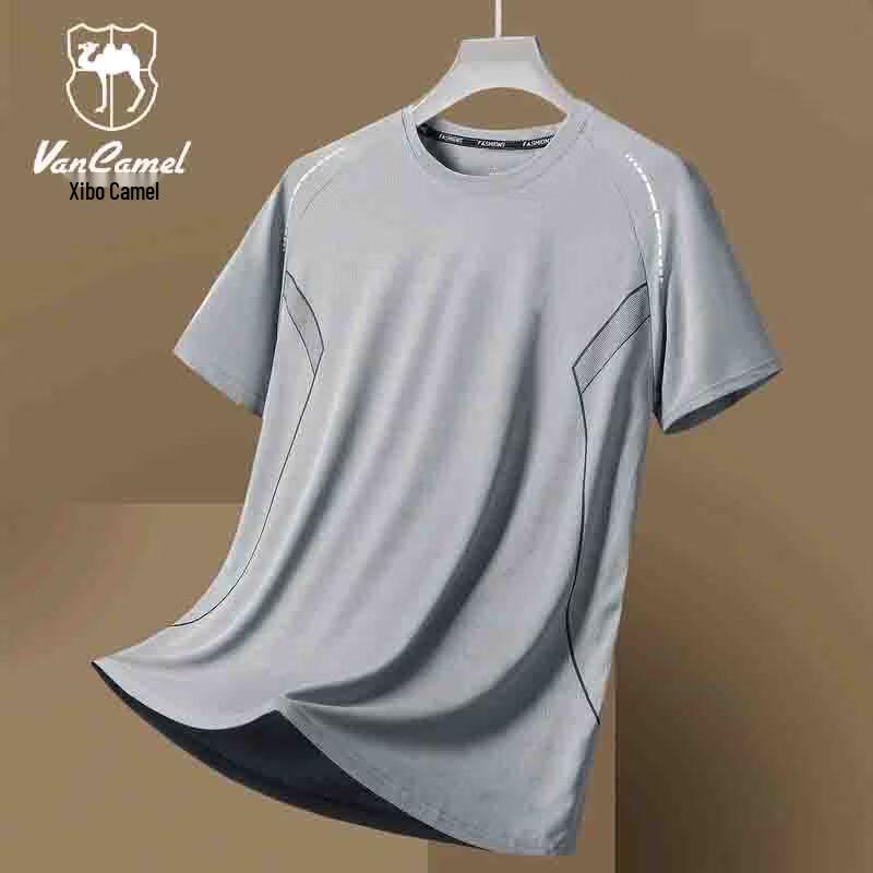 VANCAMEL Men s Ice Silk Quick Dry Short Sleeve T-Shirt L