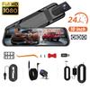 Dash Cam Mirror Camera for Car Touch Screen Video Recorder Rearview Mirror Dash Cam Front and Rear Camera Mirror DVR Black Box