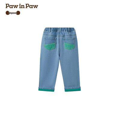 PawinPaw Boys' Cartoon Bear Casual Denim Pants