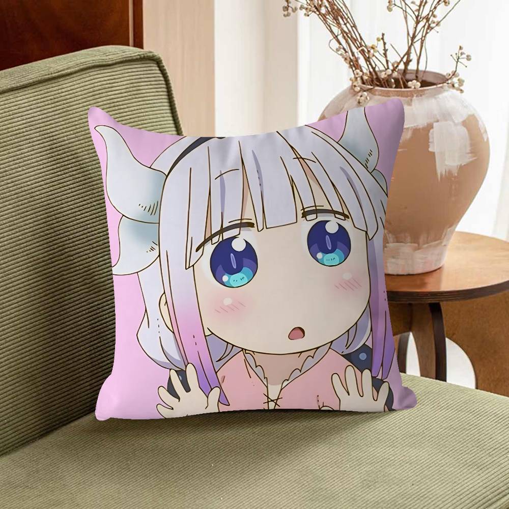 K-Kanna Kamui Cartoon Pillow Gift Home Office Decoration Pillow Bedroom Sofa Car Cushion CoverPillow Case