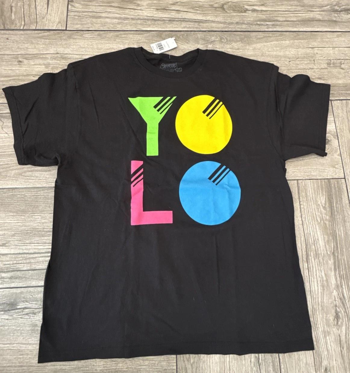 Spencer s Gifts Neon YOLO You Only Live Once Mens Tee Size XL NEW 4XL