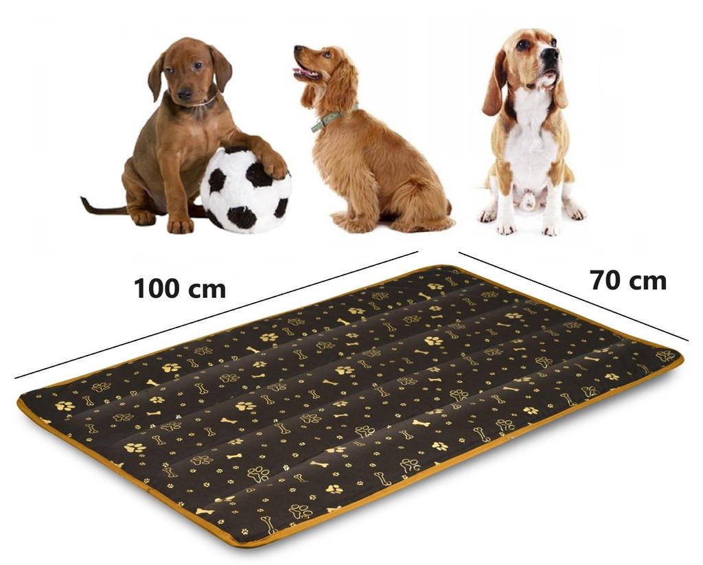 Hundsäng MATTA 100x70 cm Vattentät, 3 MÖNSTER 2 STORLEKAR 100x70, 120x80