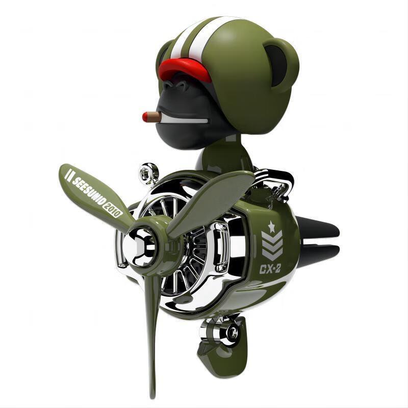 SEE KEAN Shaking Head Gorilla Car Air Vent Aroma Diffuser