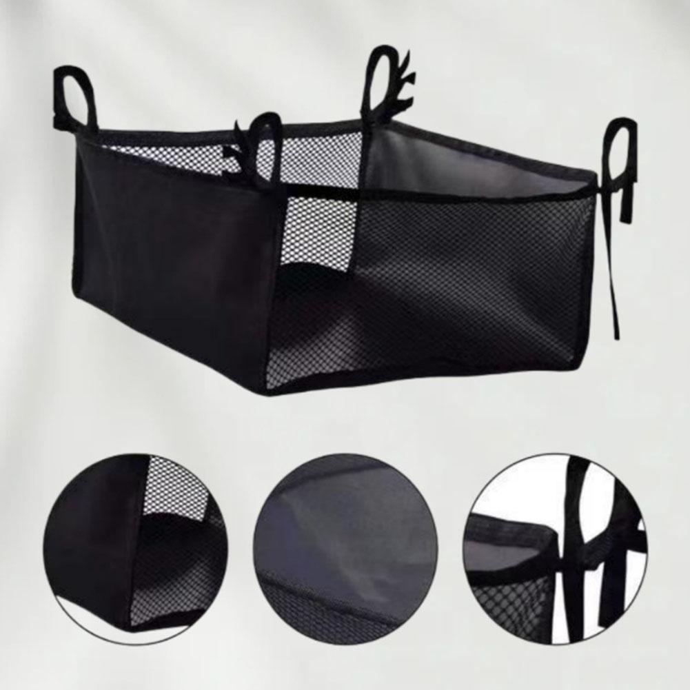 Wheelchair Under Seat Storage Carrier Elderly Rollator Mesh Organizer Bag Trolley Wheelchair Seat Storage Bag 35*31*16cm 600D