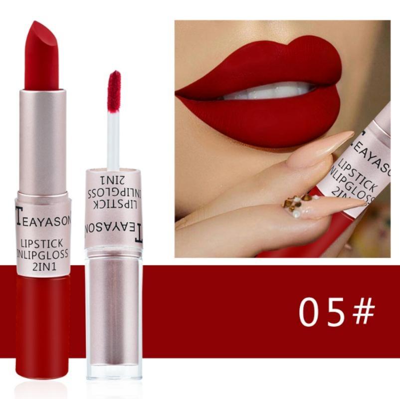 

12 цветных помад для губ, водостойкая, долговечная, матовая, бархатная, блеск для губ, макияж