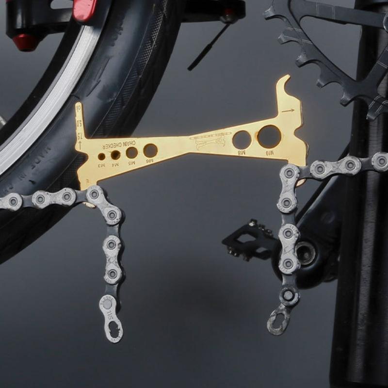 1/2pcs Bicycles Chain Checker Road Bike Chain Wear Indicators Gauge Measuring Ruler Tool Bicycles Chain Repair Tool