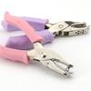 6mm Round Single-hole Macaron Hole-punching Tool with Rubber Coating Labor-saving Flip-type Hole-punching Machine
