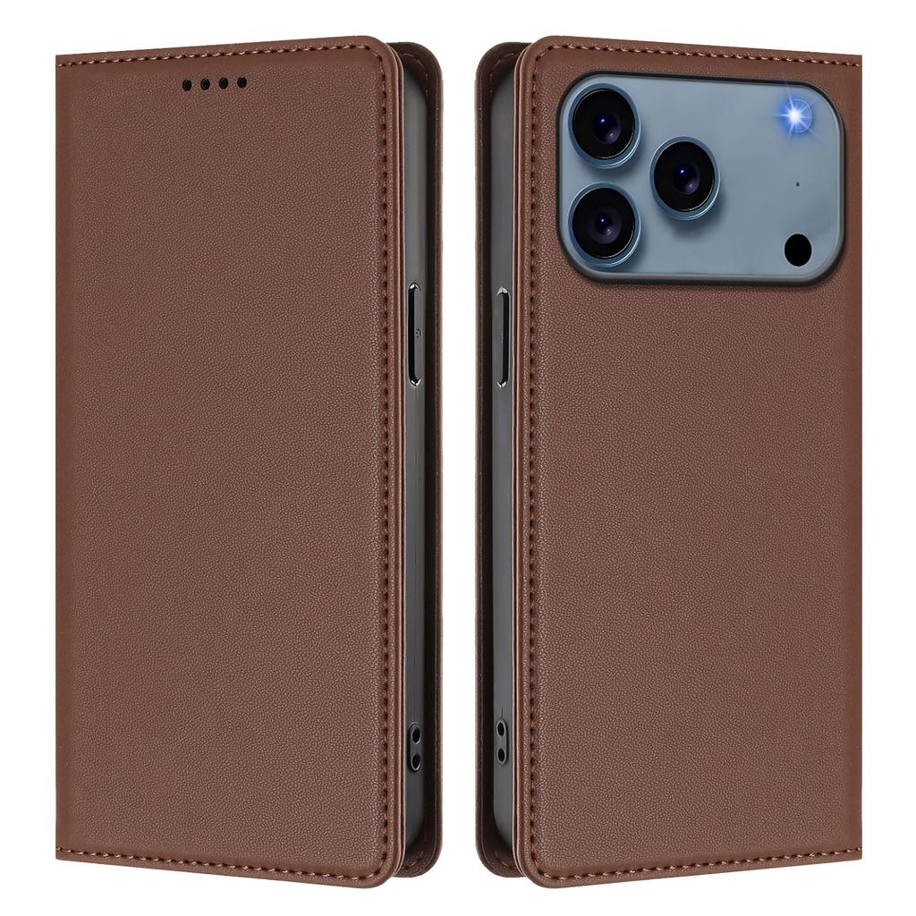 For iPhone 17 Pro Max Leather Wallet Case Magnetic Closure RFID Blocking Phone Cover