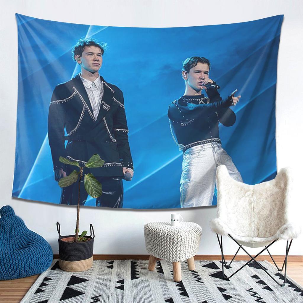 Marcus And Martinus Sweden Norway Eurovision Tapestry Decor Art Aesthetic Tapestries for Bedroom Home Wall Cloth Wall Hanging