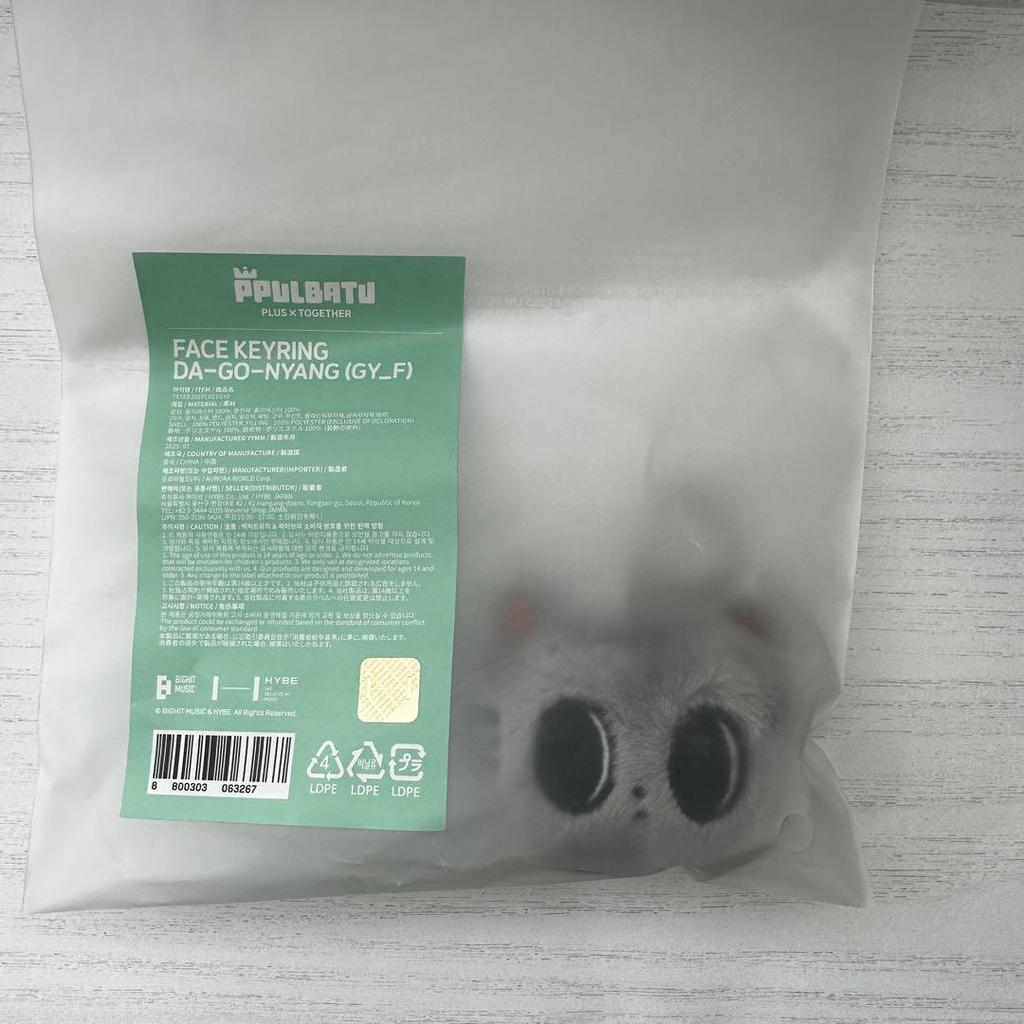 [USED] TXT Pulpadu DA-GO-NYANG Face Key Ring
