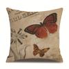 Linen Pillowcase Home Cute Butterfly Sofa Pillowcase Office Nap Pillow