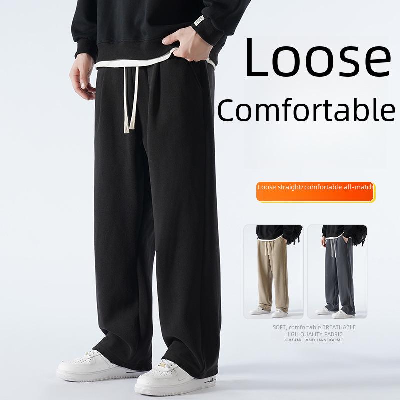 Pánské zimní oboustranné fleecové zateplené sportovní ležérní kalhoty