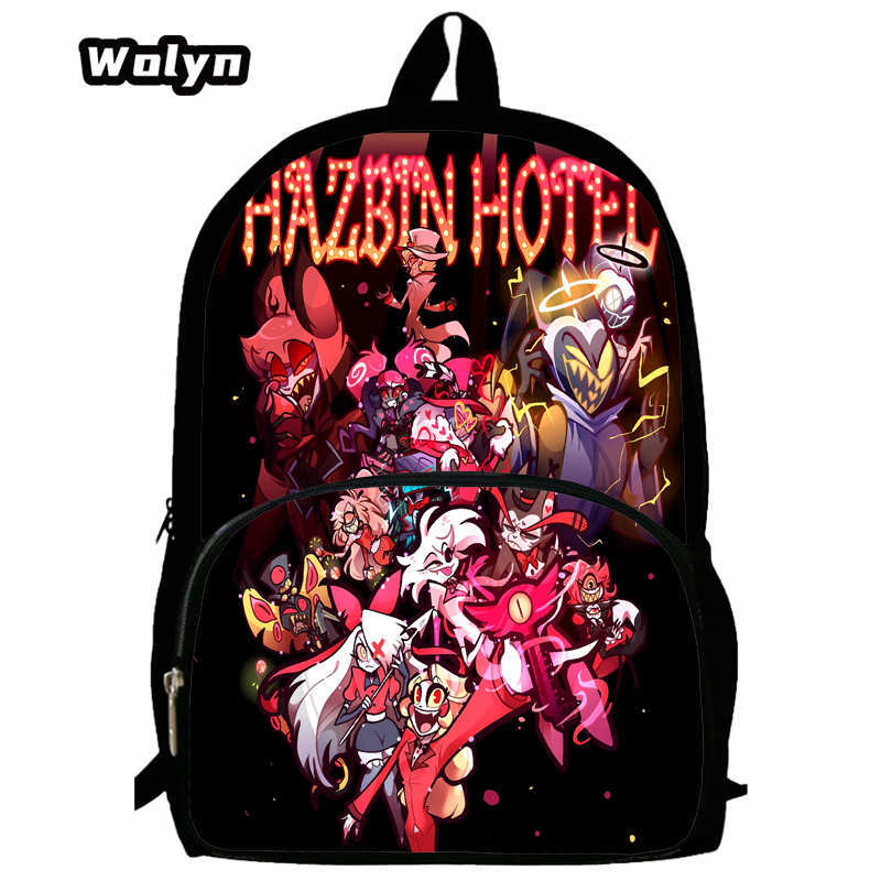 Hell Inn Hazbin Hotel Student School Bag High Value Leisure Oxford Ridge Relief Backpack