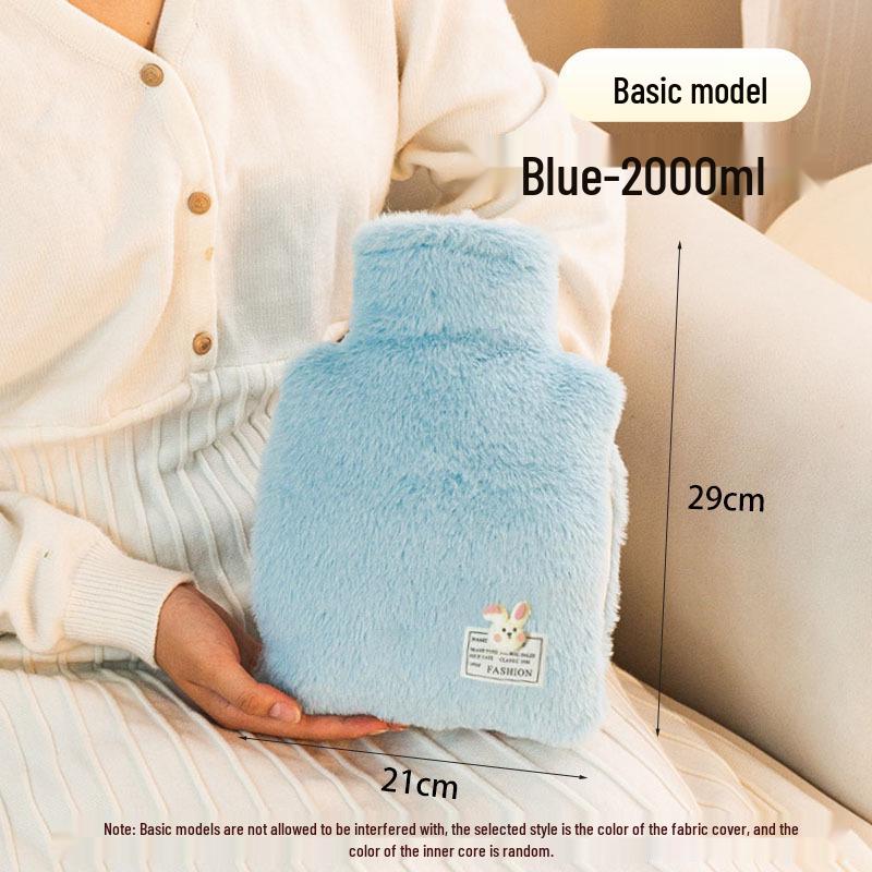 2000ml Plush Cartoon Hot Water Bottle and Hand Warmer