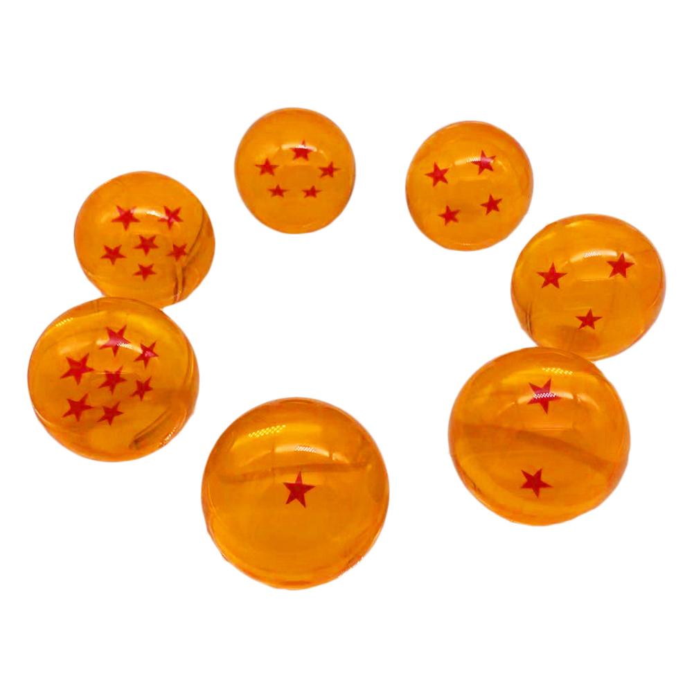 7PCS Dragon Balls Kristallkugeln Kristallglaskugeln Multifunktionale Sicherheit Anime Translucent Bälle