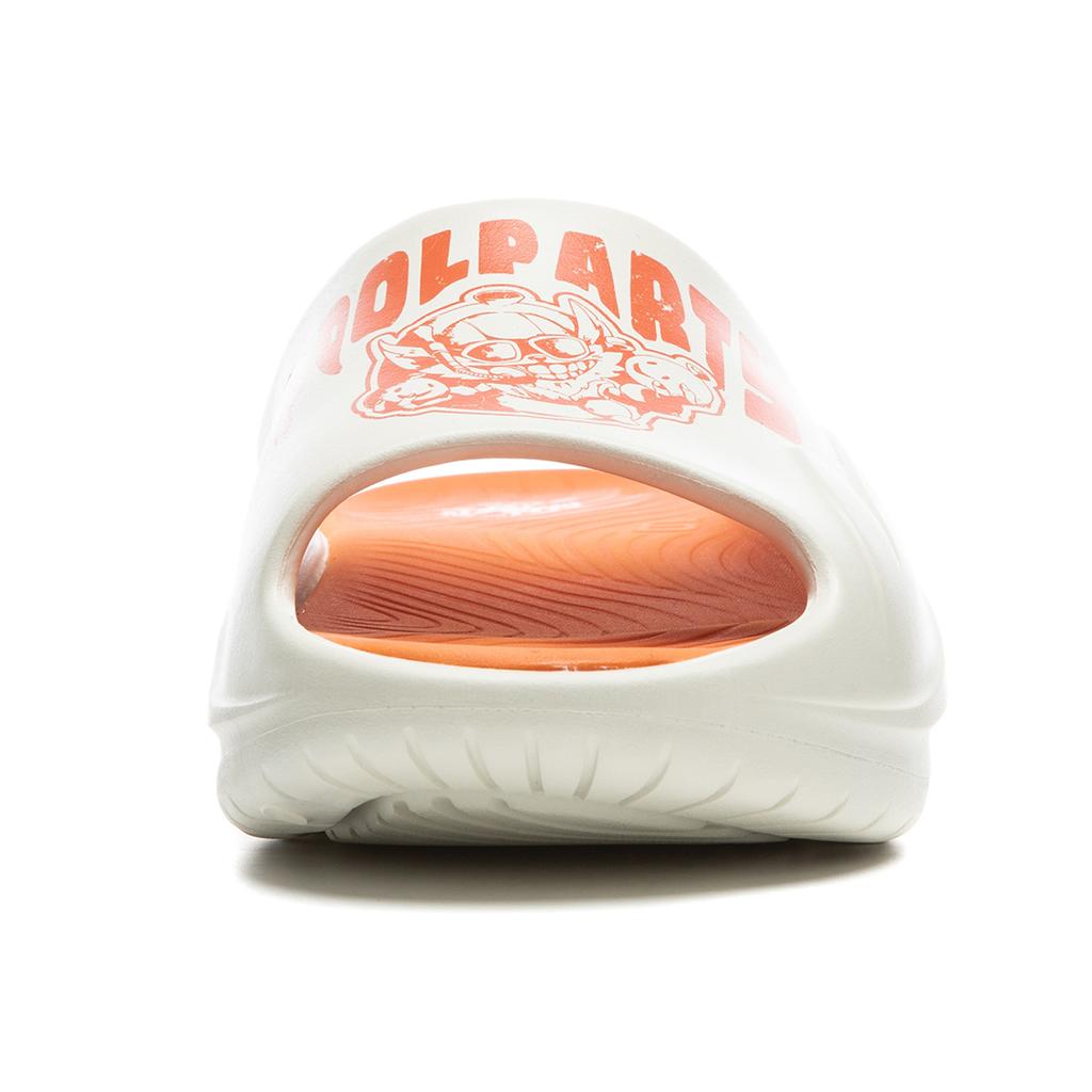LOL X Li Ning SOFT SLIPPER Slip Resistant Odor Resistant Abrasion Resistant Slide Slippers Unisex Pearl White AGAU027-3