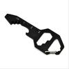 Multi-Use Stainless Steel EDC Keychain - Portable Outdoor Tool, 4-in-1 Bottle Opener/Wrench/Screwdriver/Ruler