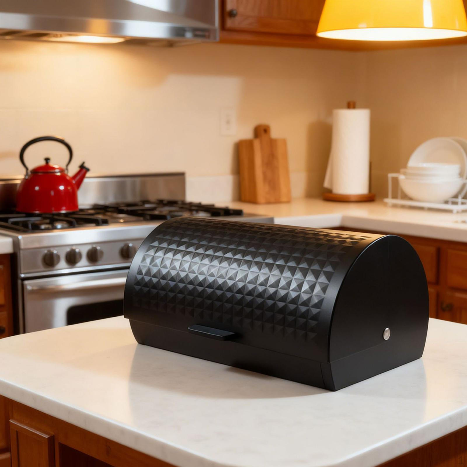 

Хлебница из нержавеющей стали, контейнер большой вместимости, фермерский стиль, для кухонной столешницы, держатель, для печенья