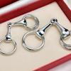 Sophisticated Scarf Clip adorned with a Horse Bit Delicate Shawl Rings Clips