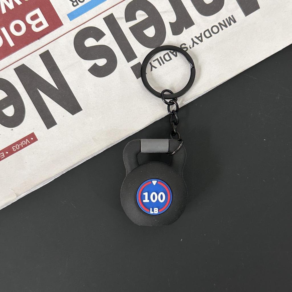Fitness Series Gummi-Schlüsselanhänger: Hantel- & Kurzhantel-Anhänger für Geschenke