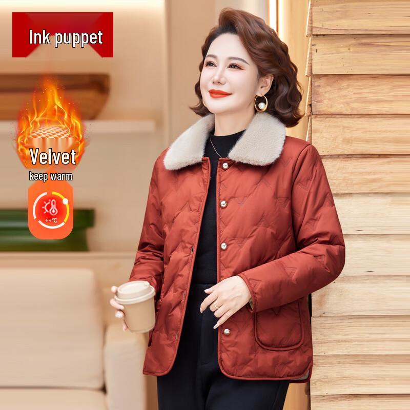 Women's Elegant Quilted Fleece-Lined Winter Jacket