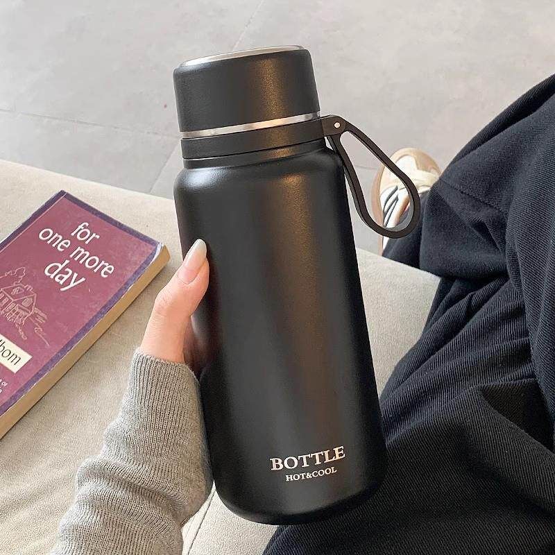 Japanese Premium Water Bottle for Women, New Stylish Large-Capacity Thermos Cup for Men, Simple Design for Students, Special Cup for School Use
