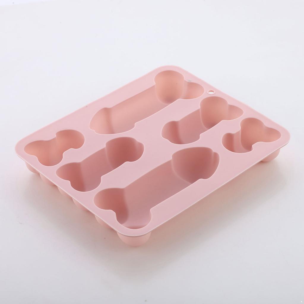 Novelty Penis Shaped Silicone Mold for Baking: Reusable Body Part Cake Mold for Chocolate, Cookies, Ice Popsicle & Candy