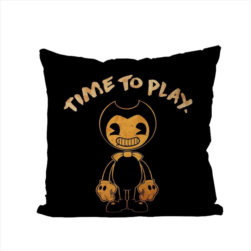 Bendy And The Ink Machine Pillow Case For Car Sofa Decorative Home Doublesided Print Plush Square Throw Pillow Cushion Cover