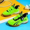 New children's table tennis badminton shoes professional rotating buckle classmate non-slip leather sports shoes girls and boys shoes
