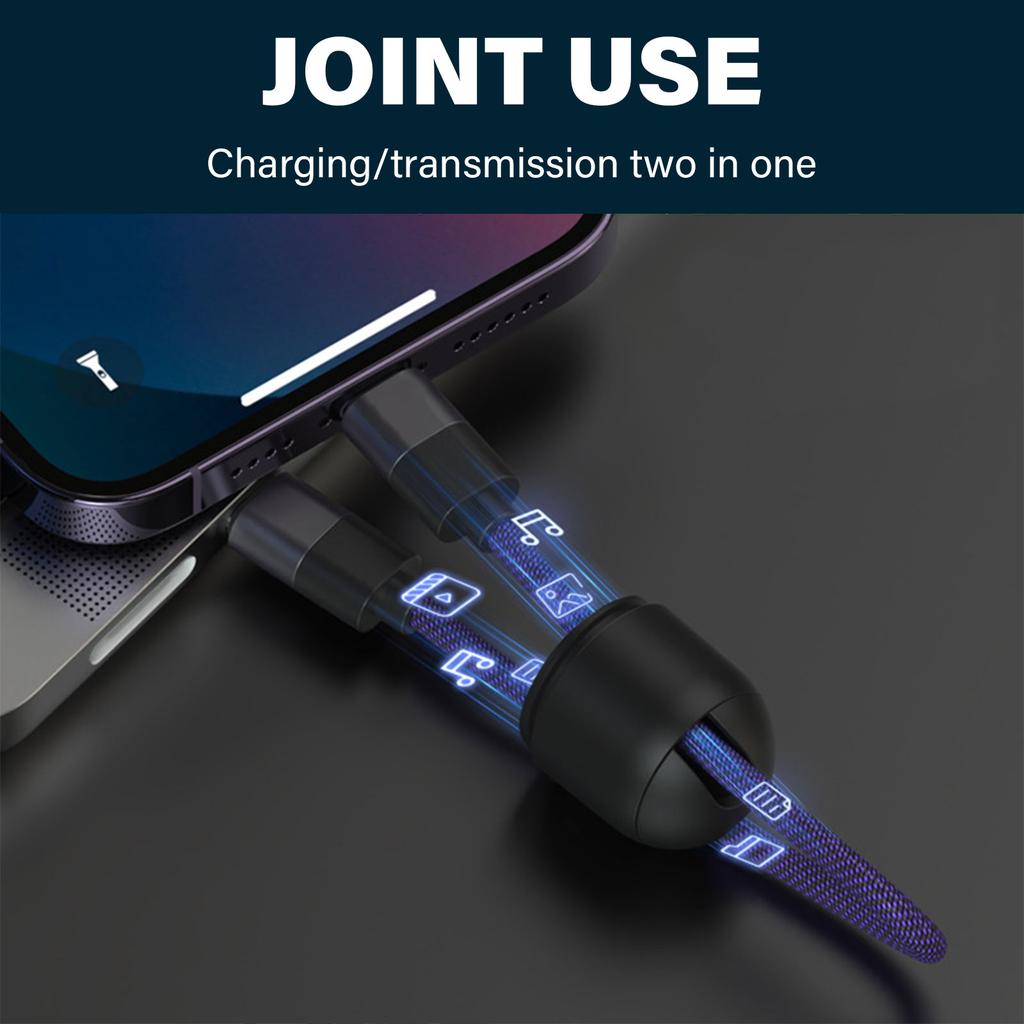 Compact 0.2M 240W USB C To USB C Cable Capsule Design with Lanyard Fast Charging Cable With Data Transfer Capability