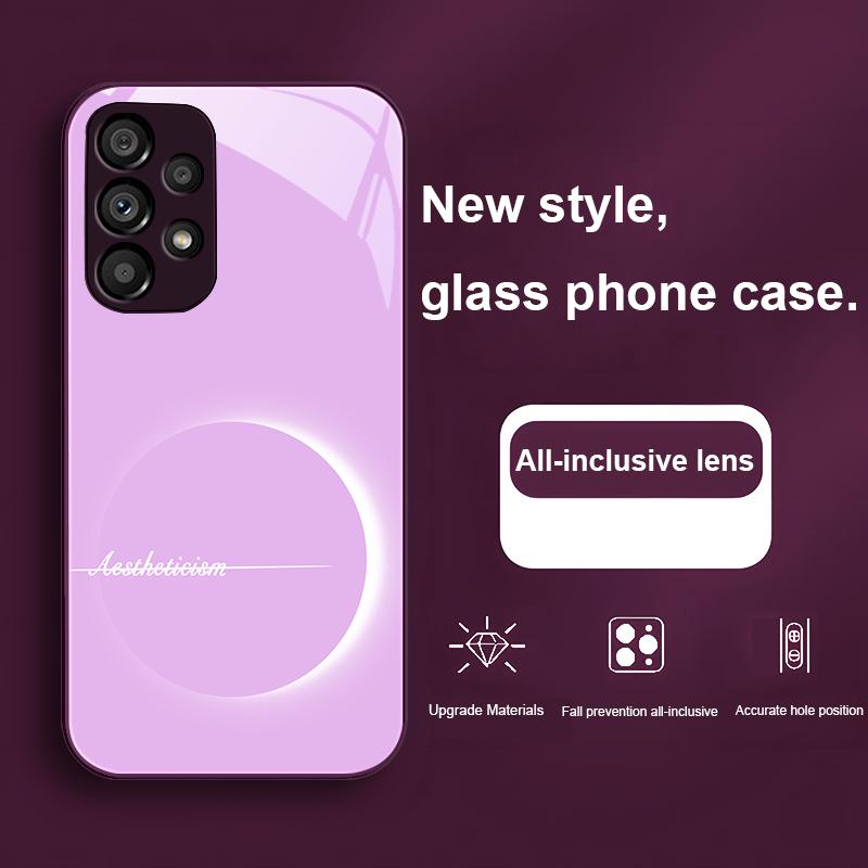 

Aestheticisn Для Samsung Galaxy Note 8 9 S10 Plus S20 S21 FE S23 Ultra A70 72 73 50 51 52 53 Закаленное стекло Чехол для телефона Samsung S23 Plus