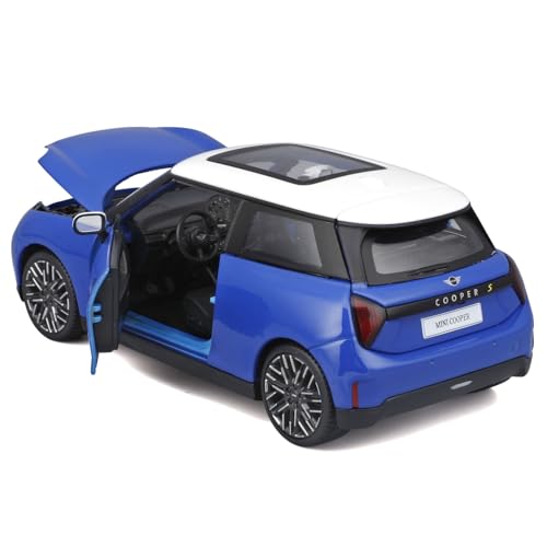 Maisto 1/24 Scale Mini Cooper SE (J01) Blue / Diecast Model Car, Finished Model 32926
