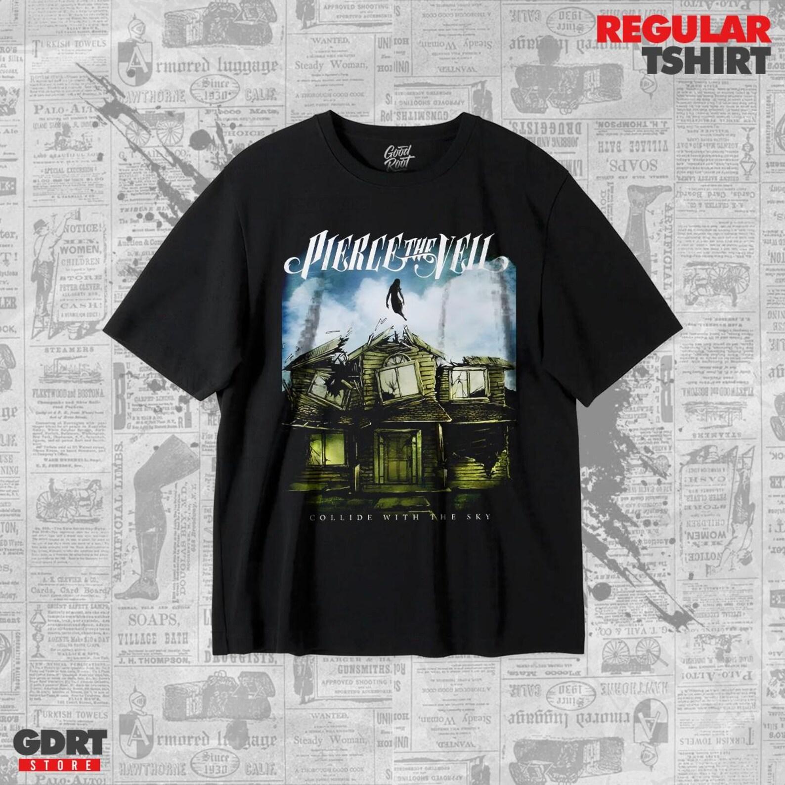 Pierce The Veil T shirt - Collide with The Sky Albums Vintage Unisex Heavy Shirt M