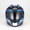 OGK KABUTO SHUMA FROZE Full Face Motorcycle Helmet, Black/Blue (Size: M)
