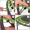 40" Foldable Fitness Trampoline Rebounder with Handle, Green