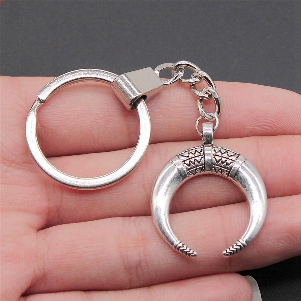 30mm Keychains Sun Moon Pentagram Vintage Jewelry Supplies QY047