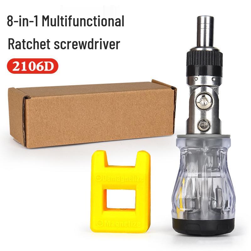 8-in-1 Bendable Multifunction Ratchet Screwdriver Tool 8-in-1 Multifunctional Screwdriver
