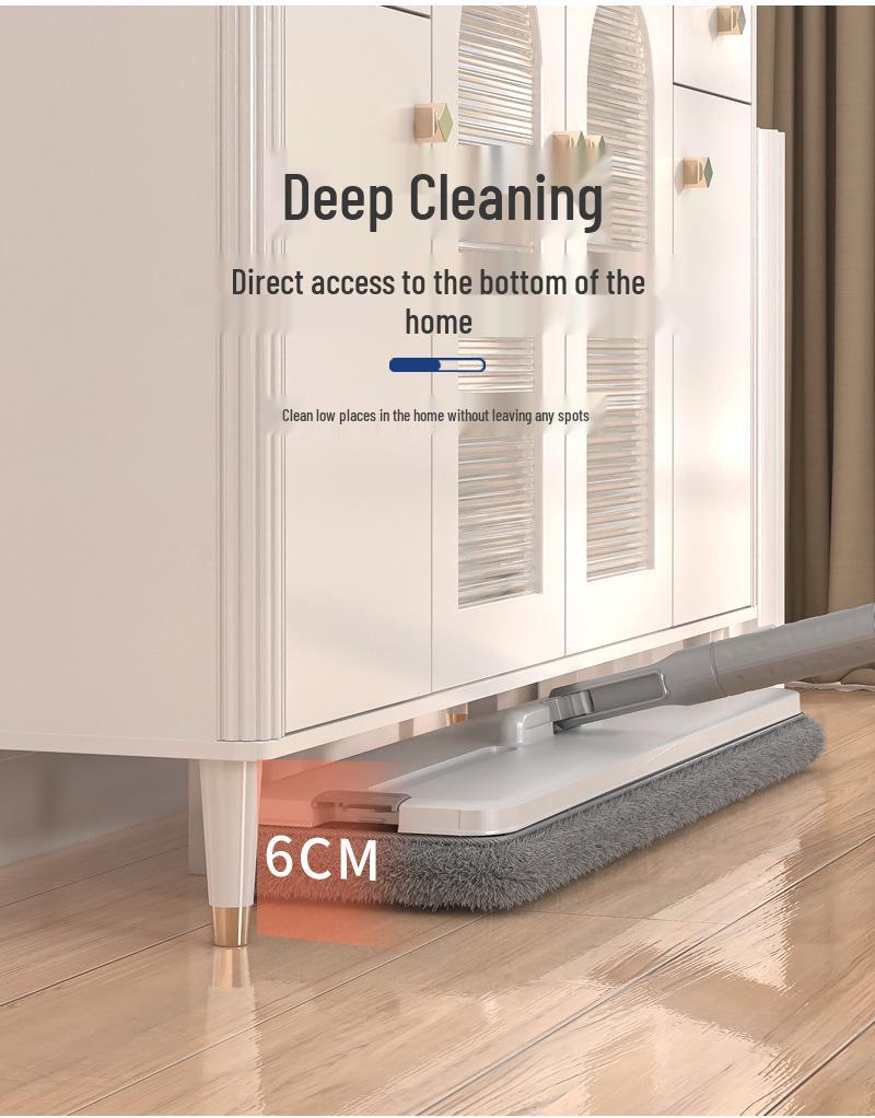 2023 Hands-Free Flat Mop with Squeegee – One-Wipe Clean for Your Home