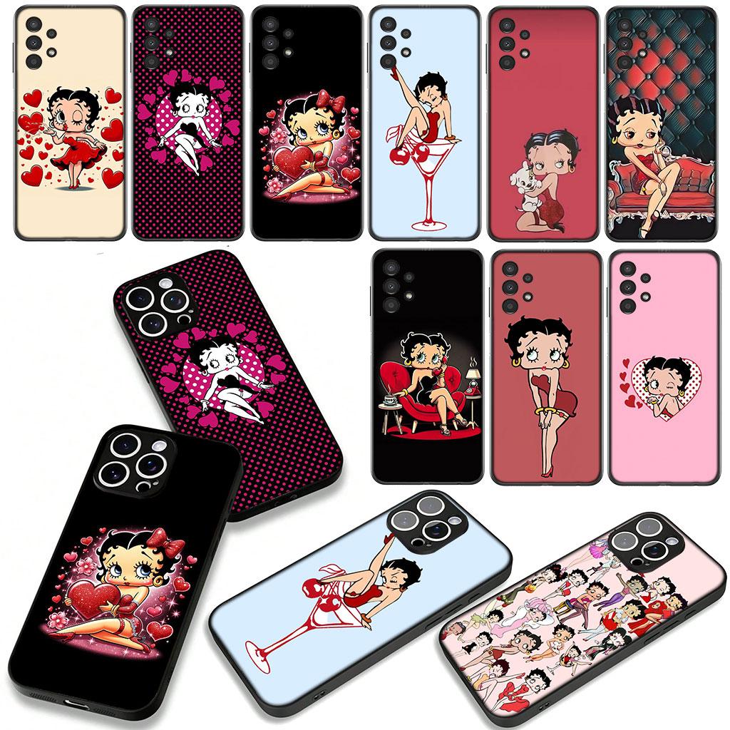 for Motorola Moto Edge 70 60 Fusion 40 NEO 20 Pro G Stylus G56 G96 G71 G73 G52 G41 G42 G51 Case Poster B-Bettys Anime B-Boops