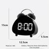 Vintage Multi-functional Bell Clock LED High Volume Electronic Alarm Clock Digital Snooze Digital LED Clocks Bedroom