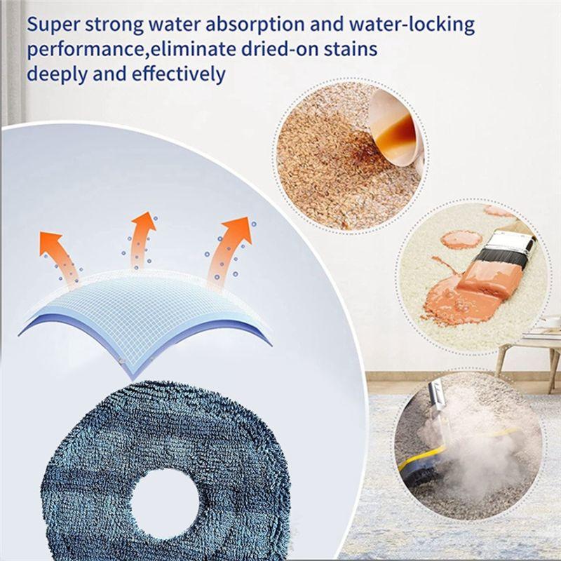 Good-Washable Vacuum Mopping Pad For Eufy X10 Pro Omni And Eufy X9 Pro Robot Vacuum Replacement Parts Mop Cloth