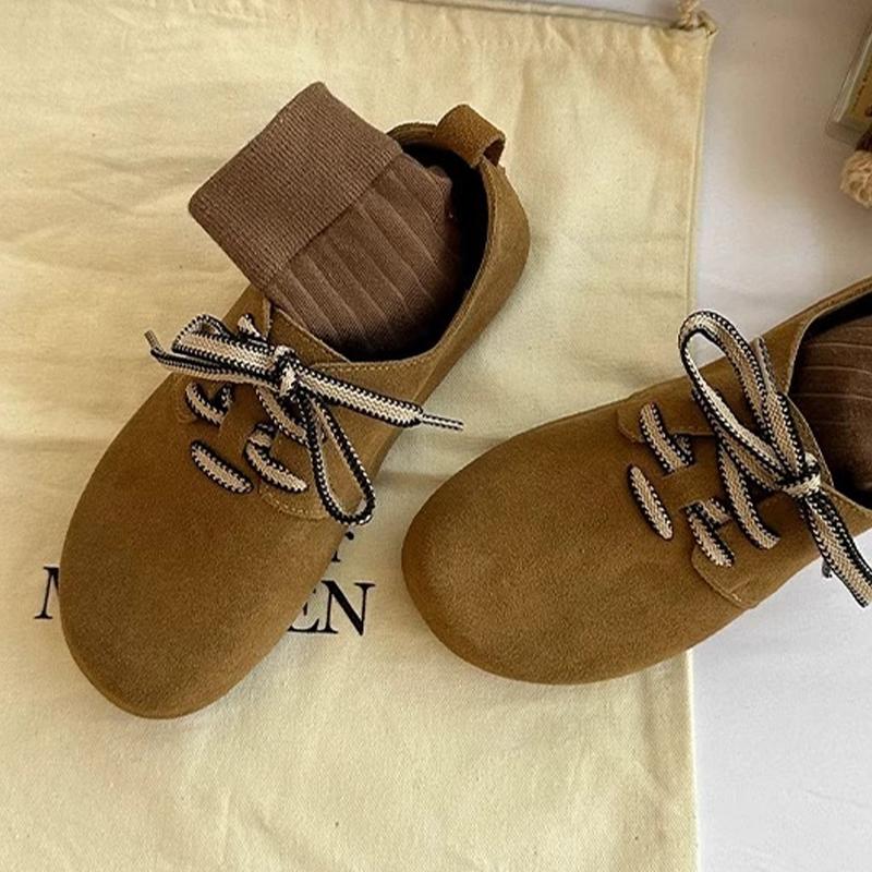 Fashion Loafers Shoes Women Flats Lace Up Casual Sport Shoes Fashion New Sneakers Woman Autumn 2025 Designer Cozy Zapatillas De Mujer