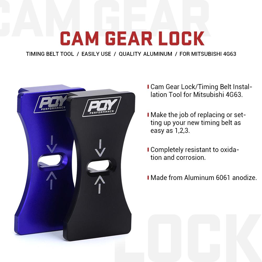 PQY Aluminum Engine Cam Gear Lock  / Timing Belt Install Tool For Mitsubishi Lancer 4G63 Dodge Kia