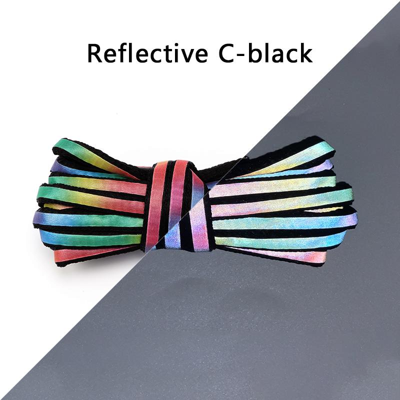 New Semicircle Reflective Shoelaces Luminous Laser Sneakers Shoelace Laser Sequin Shoe Laces Fluorescent Laces Shoes Shoestrings