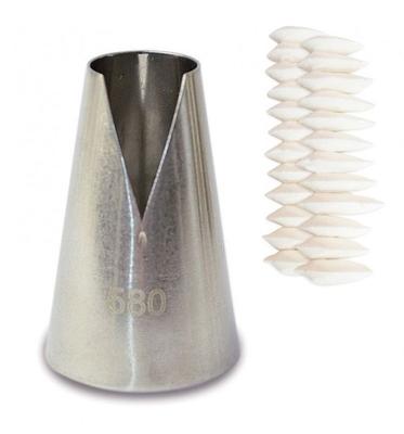 2 Stainless Steel Pastry Nozzles - Saint Honoré
