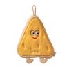 Hand Towel with Lanyard Design, Quick Absorbent Hanging Hand Towel, Cartoon Cheese Toast Design Bathroom Towel for Home Use