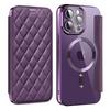 Applicable to 15PROMAX rhombus plug-in card protective case 16 Yadun Xiaoxiangfeng magnetic flip mobile phone leather case