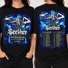 Tričko z koncertu Staind Seether, Merch z turné k 25. výročí Break The Cycle, Pánské tričko heavy alternativní rockové kapely, Vintage hudební fanouškovský dárek z 90. let
